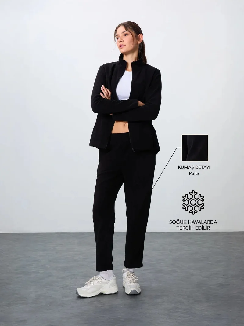 TOMMYLIFE TOMMY Women's Long-Sleeve Zipper Tracksuit Set