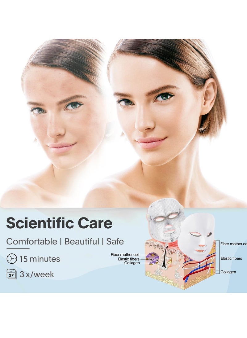 general 7-1 Colors LED Facial Skin Care Mask, Blue Red Light Therapy Mask for Face, Led Face Mask Light Therapy At Home - Image 5