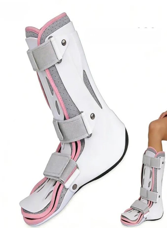 EDRITHRIC حذاء المشي EDRITHRlC للنساء والرجال، حذاء طبي لكسور القدم والكاحل وأصابع القدم - يناسب مقاسات الأحذية من 5 إلى 11، حذاء مشي هوائي قابل للتعديل مع بطانة وجبيرة قابلة للإزالة، حذاء تقويمي مانع للانزلاق للكسور والالتواءات والتعافي بعد الجراحة (يسار) - Image 1