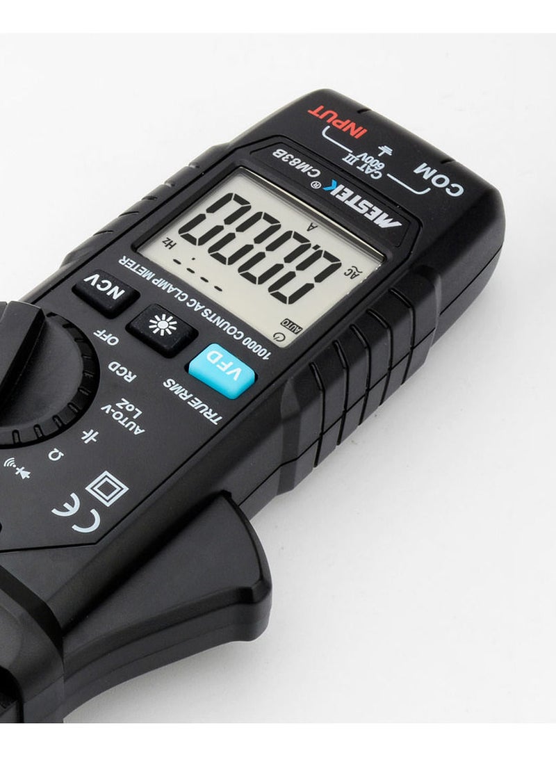 MESTEK - Digital Clamp Meter 600A AC Current 600V AC/DC Voltage Capacitance Measurement Data Hold Backlight NCV Tester Multimeter - Image 1