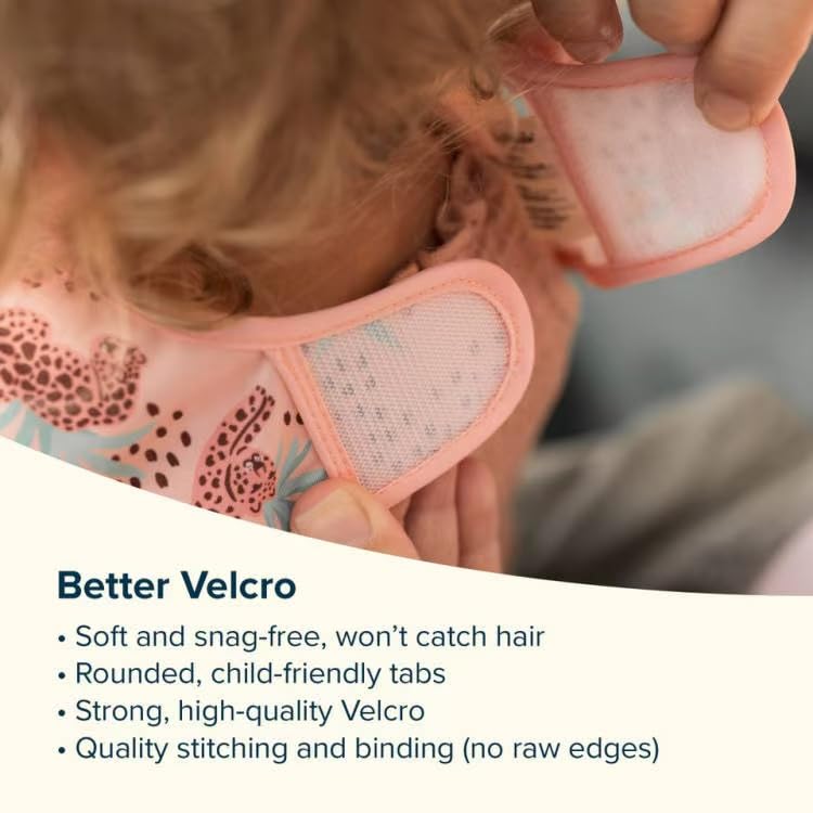 Tiny Twinkle Mess Proof Baby Bib for Girls | Waterproof Toddler Bib for Eating | Baby Apron for Feeding | Machine Washable | Perfect Shower Gift (Rose, 6â€“24M) - Image 4