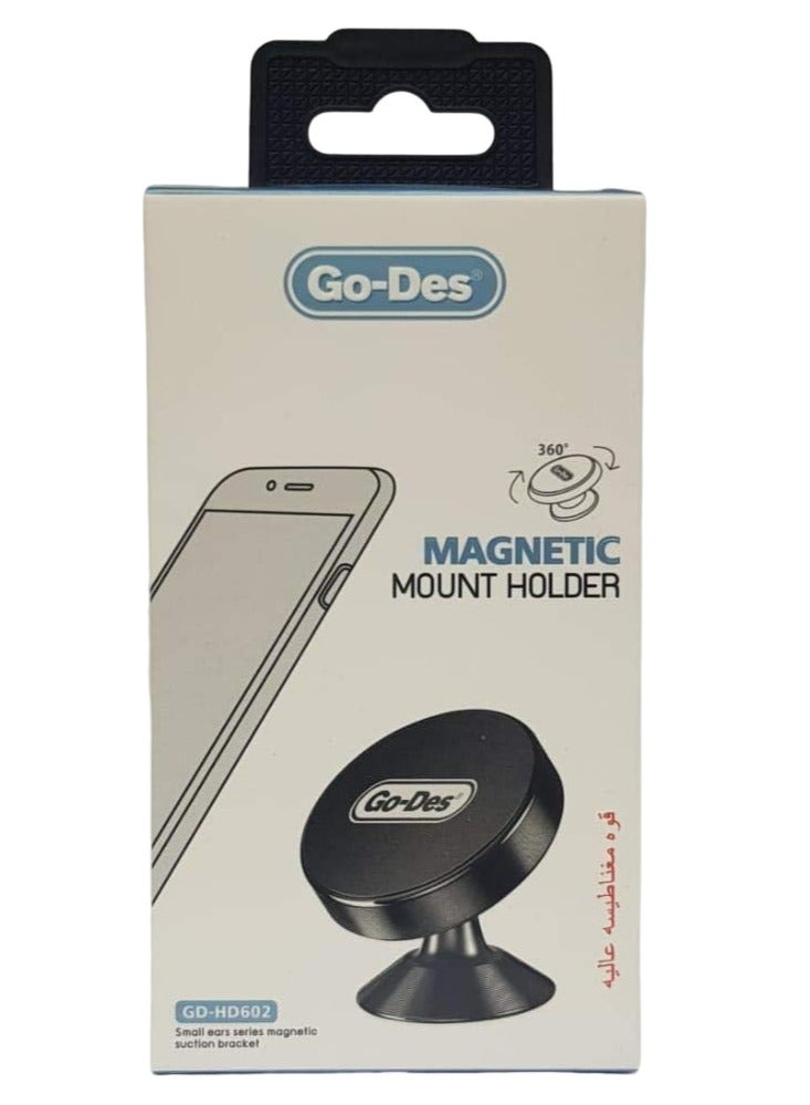 GO-DES GD-HD602 Magnetic Car Holder, Dashboard Mount Holder Multicolour - Image 4