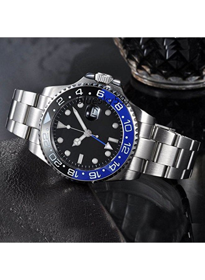 Fanmis GMT Master Sapphire Glass Blue and Black Ceramic Bezel Men's Automatic Watch - Image 2