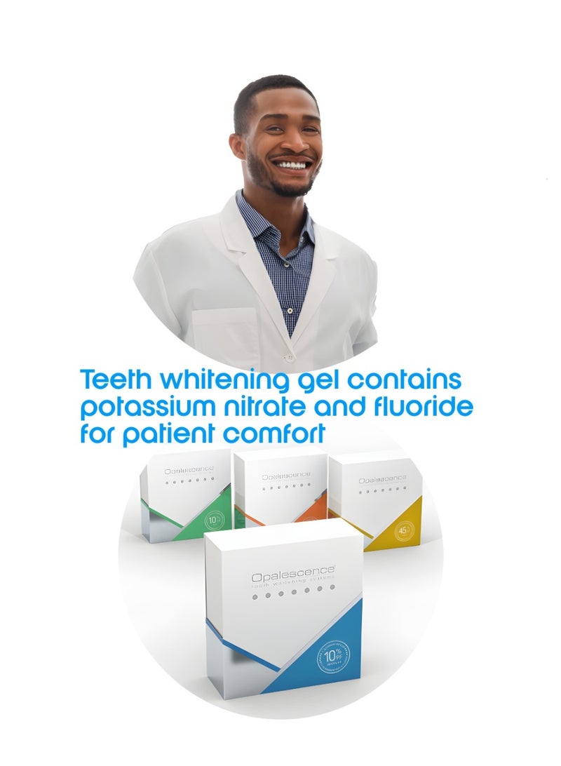 أوبال سنس جل تبييض الأسنان الأصلي ذات قوة تبيض إحترافية  تركيز 20٪ بنكهة النعناع - 8 أنابيب أزرق - Image 4