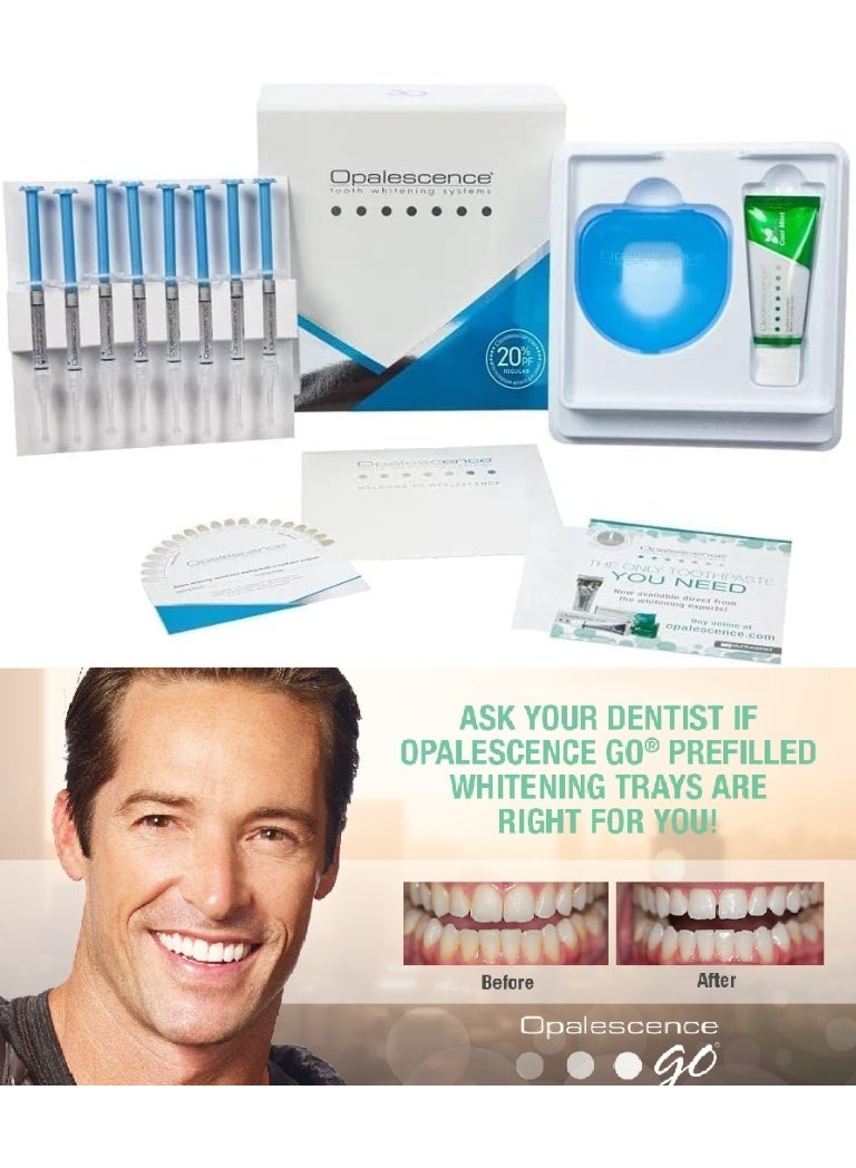 أوبال سنس جل تبييض الأسنان الأصلي ذات قوة تبيض إحترافية  تركيز 20٪ بنكهة النعناع - 8 أنابيب أزرق - Image 5