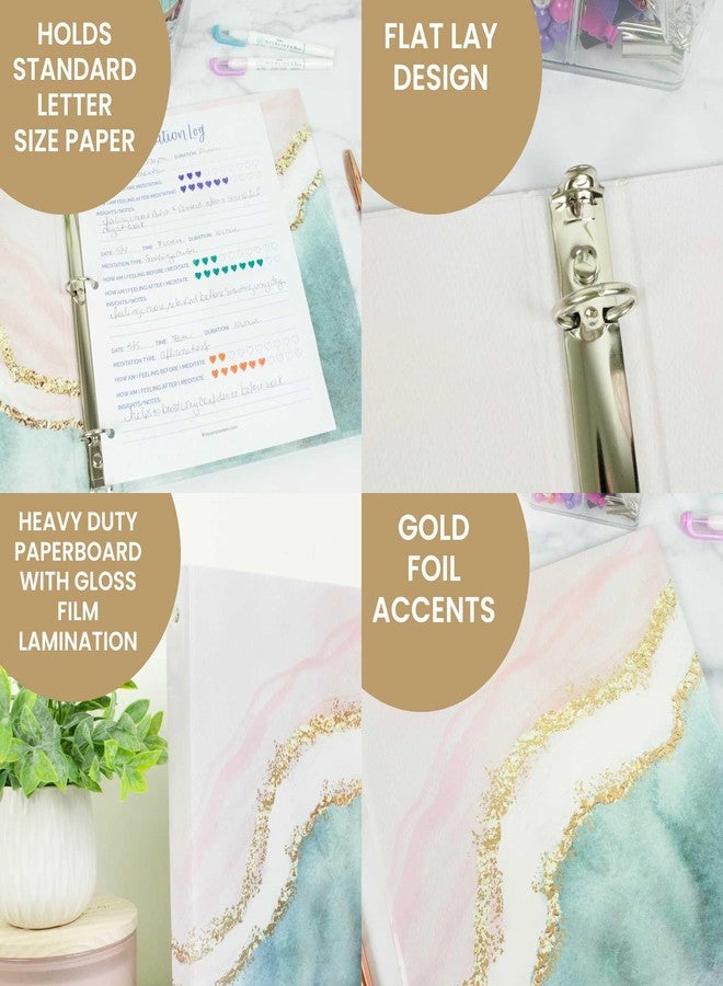 بلوم ديلي بلانرز مُخطط يومي من بلوم، مجلد أنيق بثلاث حلقات (10 بوصات × 11.5 بوصة) - حلقة مقاس 1 بوصة - داي دريم بيليفر - Image 3