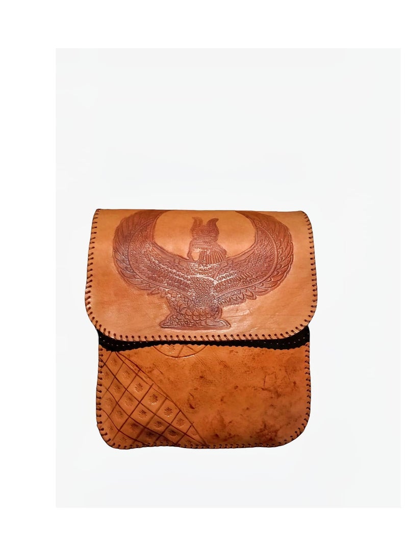 Sheer Fashionable Leather Crossbody Bag - Image 1