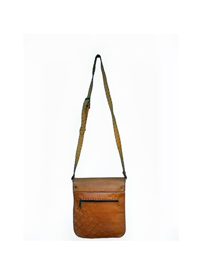 Sheer Fashionable Leather Crossbody Bag - Image 3