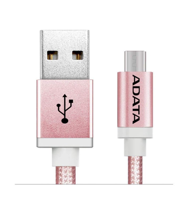 ADATA ADATA Android USB to Micro USB ChargingSync Cable 100cm  Rose Gold - Image 1