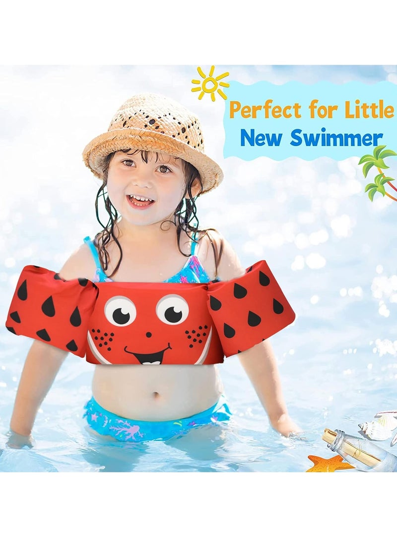 SYOSI Toddler Swim Vest for Kids 1-5 Years Old 30-55 lbs Boy and Girl Learn-to-Swim Adjustable Strap Swimming Jacket Water Wings for with lovely Cartoon Children's Swimming Pool - Image 2