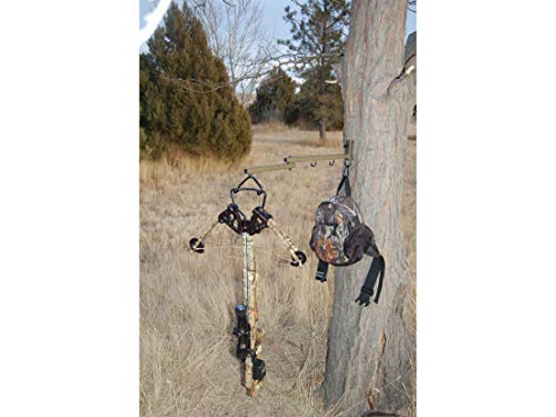 HME Easy-to-Use Durable Adjustable Better Crossbow Hunting Holder w/360-Degrees Rotating Fork, Flared Mounting Bracket - 3/8" Folding Arm Bolt Size - Image 5