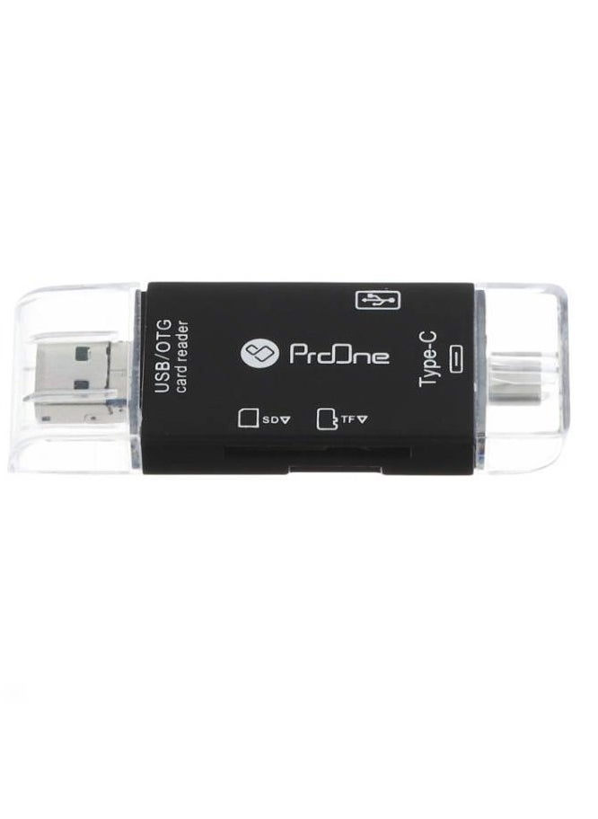 ProOne - ProOne PCO03 6 in 1 USB multifunctional adapter|USB+Type C+Micro+TF Card reader+SD card reader+OTG Adapter|High speed transmission|Compatible with PC|laptop|Smart phone|iiphone 15|15pro|15 promax .ect - Image 1