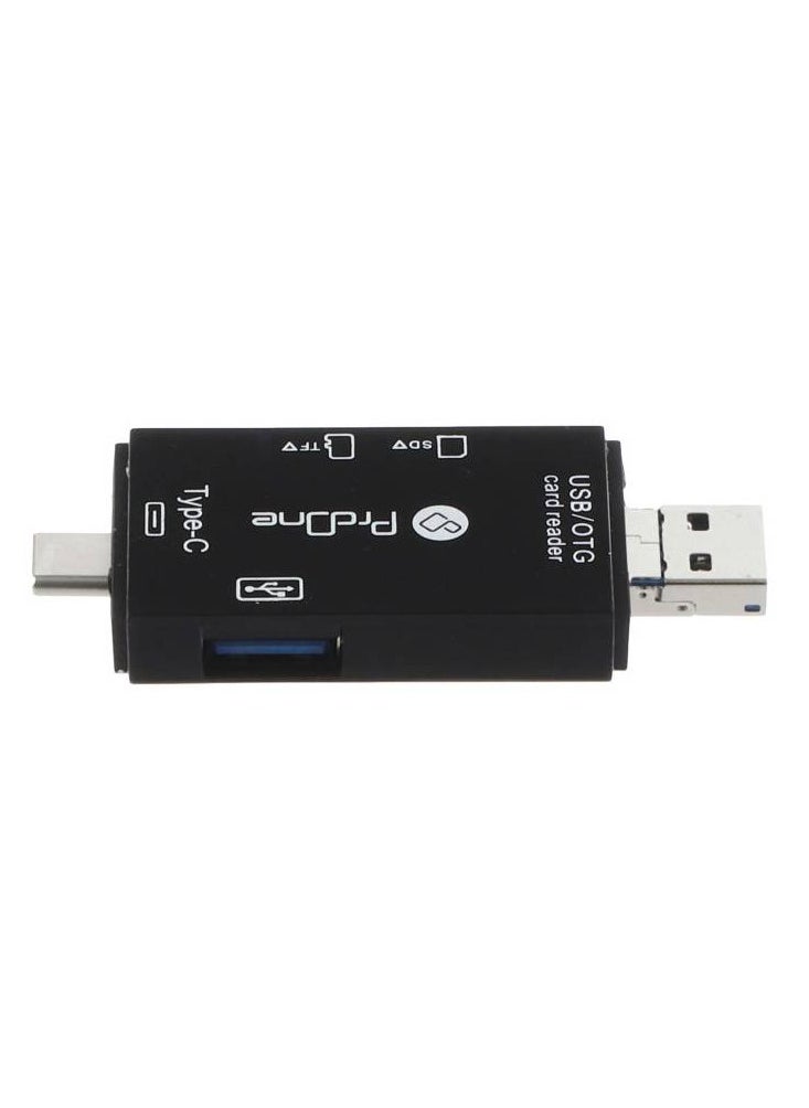 ProOne - ProOne PCO03 6 in 1 USB multifunctional adapter|USB+Type C+Micro+TF Card reader+SD card reader+OTG Adapter|High speed transmission|Compatible with PC|laptop|Smart phone|iiphone 15|15pro|15 promax .ect - Image 1