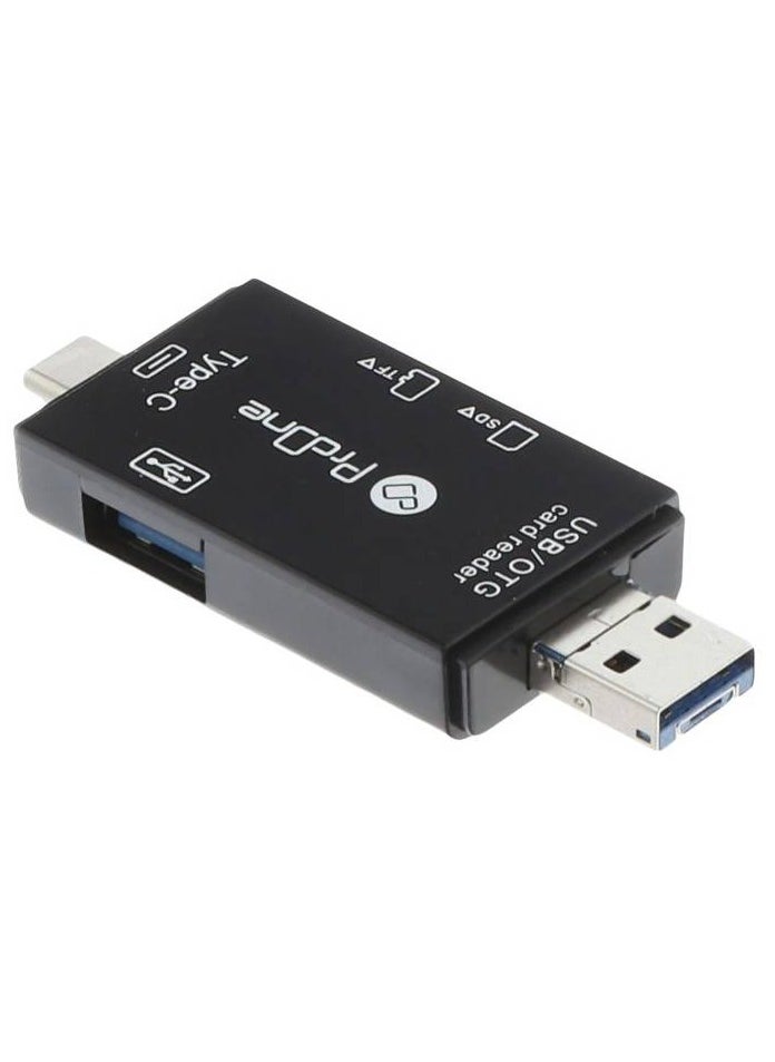ProOne - ProOne PCO03 6 in 1 USB multifunctional adapter|USB+Type C+Micro+TF Card reader+SD card reader+OTG Adapter|High speed transmission|Compatible with PC|laptop|Smart phone|iiphone 15|15pro|15 promax .ect - Image 1