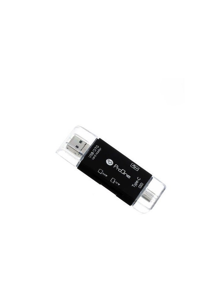 ProOne - ProOne PCO03 6 in 1 USB multifunctional adapter|USB+Type C+Micro+TF Card reader+SD card reader+OTG Adapter|High speed transmission|Compatible with PC|laptop|Smart phone|iiphone 15|15pro|15 promax .ect - Image 1