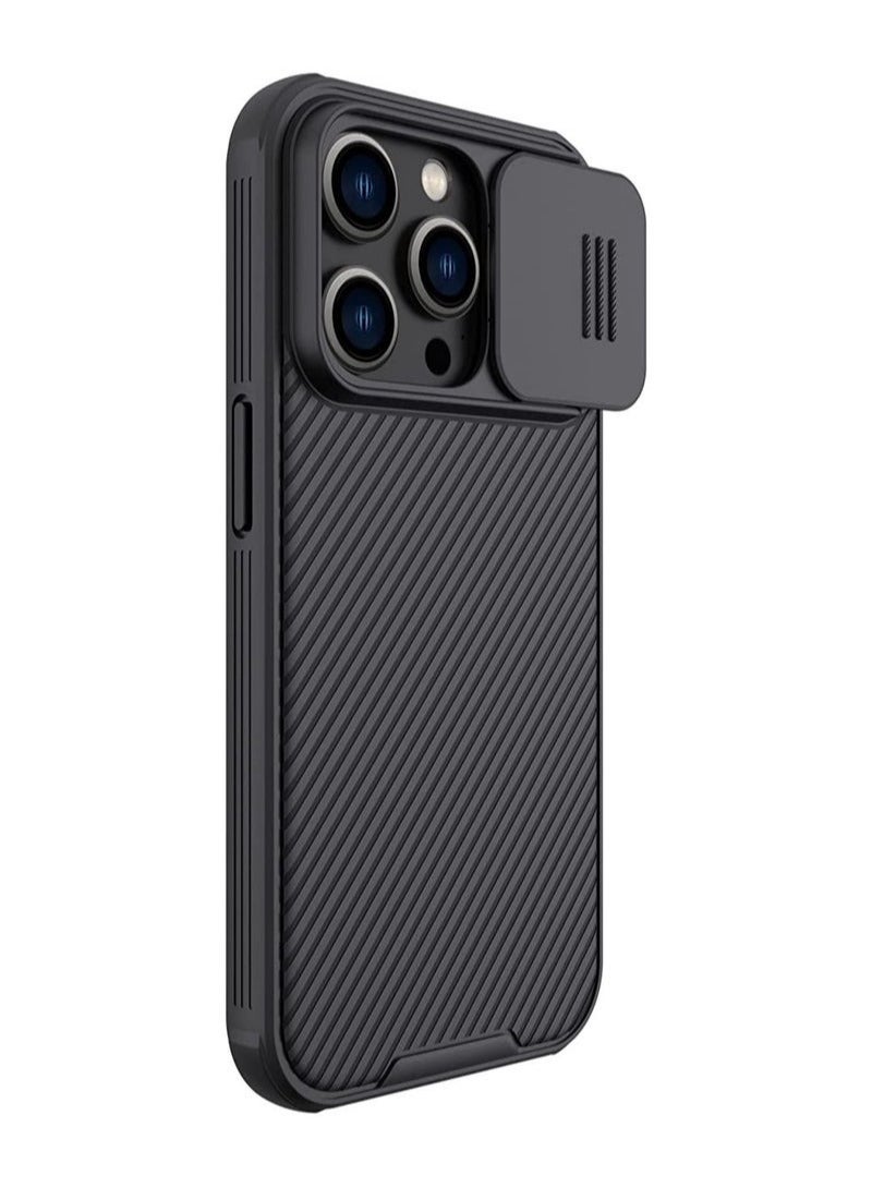 NILLKIN Slide Cover Camera Protection CamShield Pro Case For iPhone 14 Pro - Black - Image 1