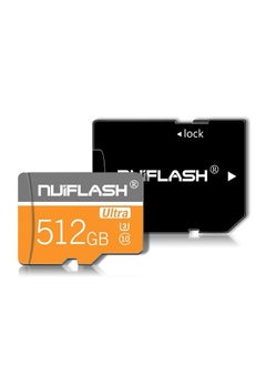 512GB Micro Sd Card with Adapter (Class 10 High Speed), Memory Cards for Camera,Smartphone,Computer,Game Console, Dash Cam, Camcorder, Car Navigation, Drone