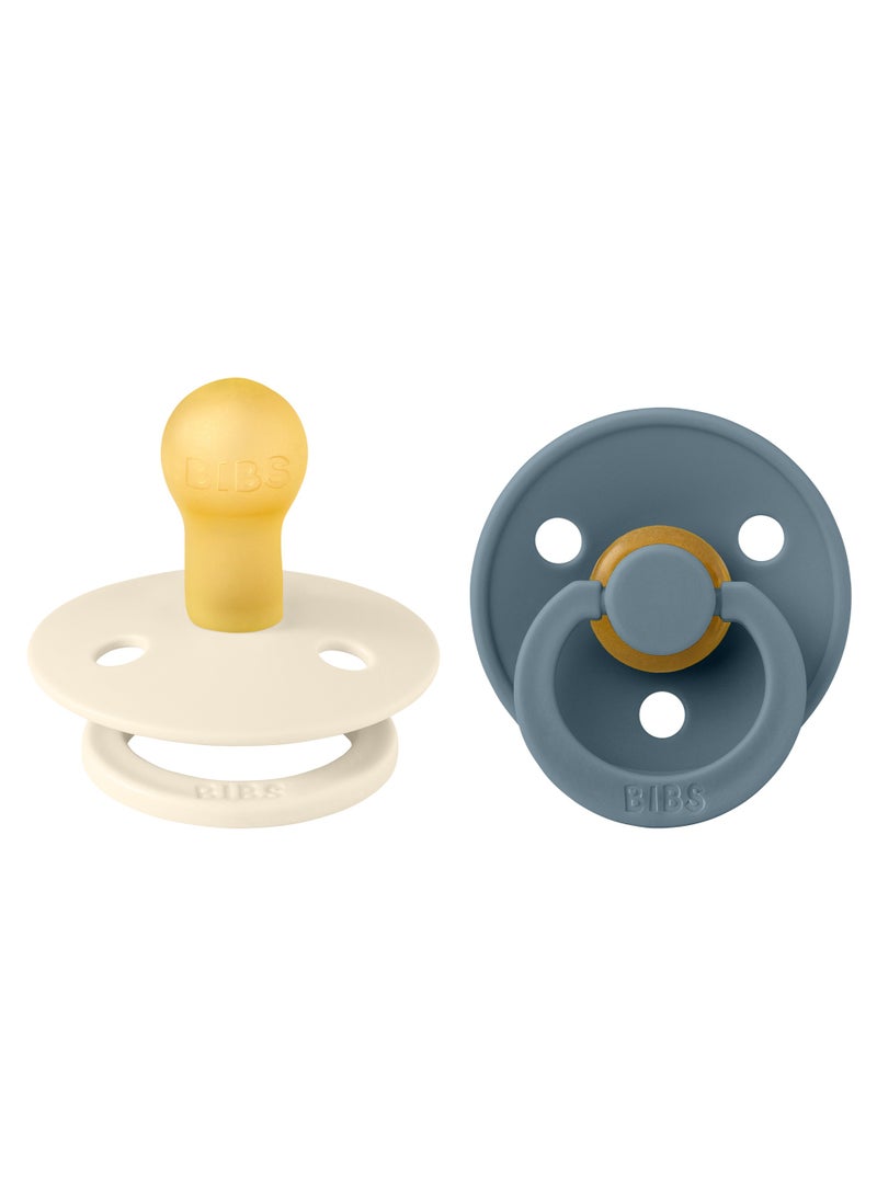 بيبس Pacifier Colour 2 PACK Latex Size 1 Ivory/Petrol  - Image 2