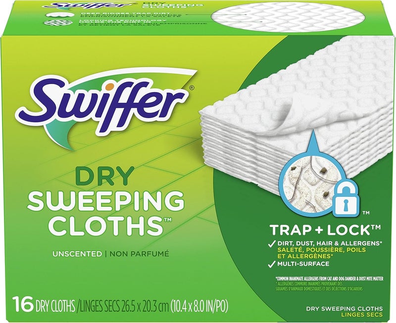 Swiffer Dry Sweeping Cloths, Unscented, 16 Count - Image 1