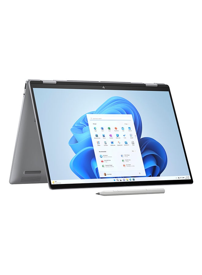 HP Envy x360 2-in-1 Laptop With 16 Inch 3K(2880x1800) Display Touch Screen, AMD Ryzen 7 8840HS Processor/16GB RAM DDR5/512GB SSD/AMD Radeon Graphics/Windows 11 Home/ English/Arabic Meteor Silver - Image 1