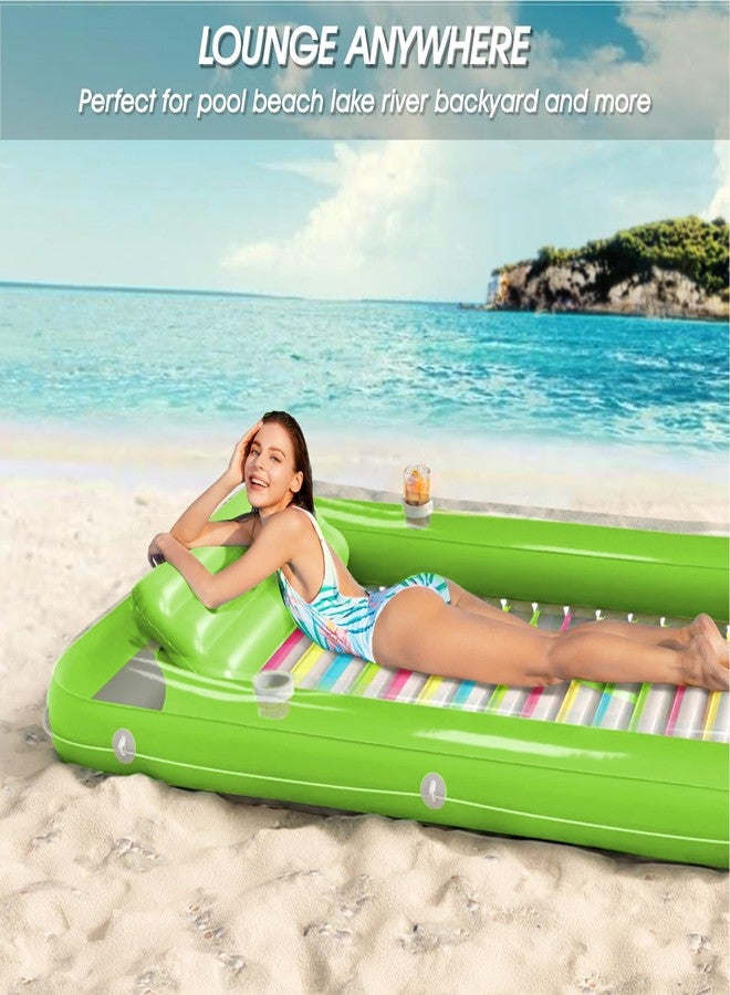 Jasonwell Inflatable Tanning Pool Lounger Float - Jasonwell 4 in 1 Sun Tan Tub Sunbathing Pool Lounge Raft Floatie Toys Water Filled Tanning Bed Mat Pad for Adult Blow Up Kiddie Pool Kids Ball Pit Pool - Image 4