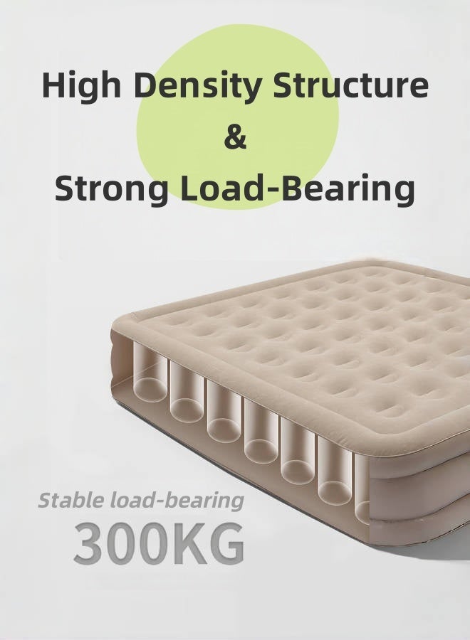 Saudi Select Single Air Bed, Inflatable bed with Built-in Pump, 5 Mins Quick Self-Inflation/Deflation Air Mattress, Blow Up Bed for Home Portable Camping Travel - Image 5