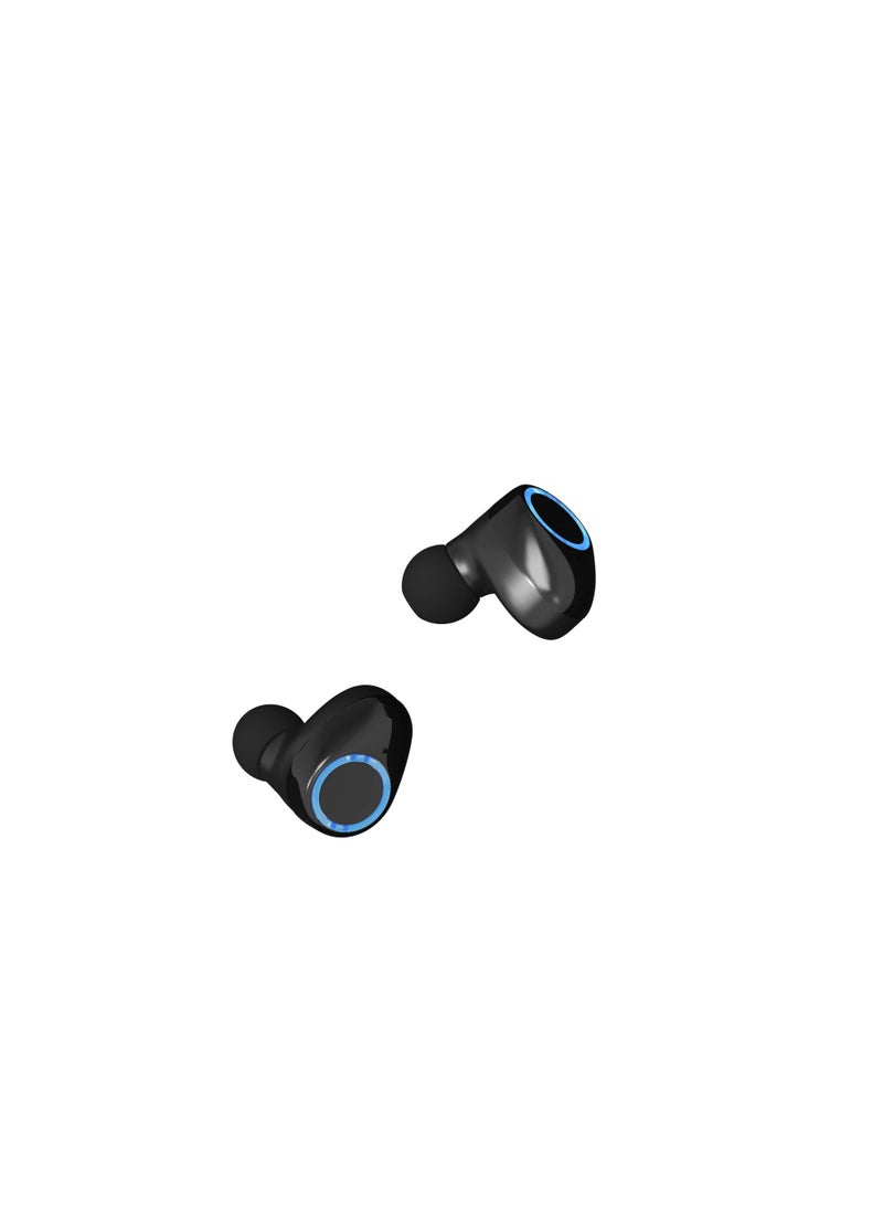 devia - Devia Kintone Series Joy A12 Ultra Long Standby TWS Wireless Earphone - Black - Image 1
