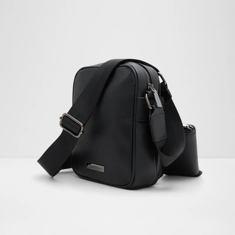 الدو Aldo Mens Open Black Magnetic Snap Casual Bag