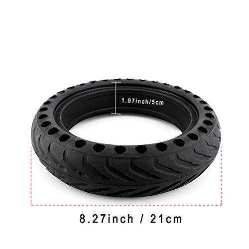 Z-FIRST Solid Tires 8.5 Inches Electric Scooter Wheels Replacement Tire 8-1/2'' Front or Rear Honeycomb Tires for Xiaomi Mijia M365, Gotrax GXL V2 and More (1) - Image 2