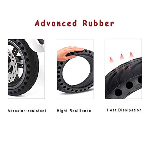 Z-FIRST Solid Tires 8.5 Inches Electric Scooter Wheels Replacement Tire 8-1/2'' Front or Rear Honeycomb Tires for Xiaomi Mijia M365, Gotrax GXL V2 and More (1) - Image 3