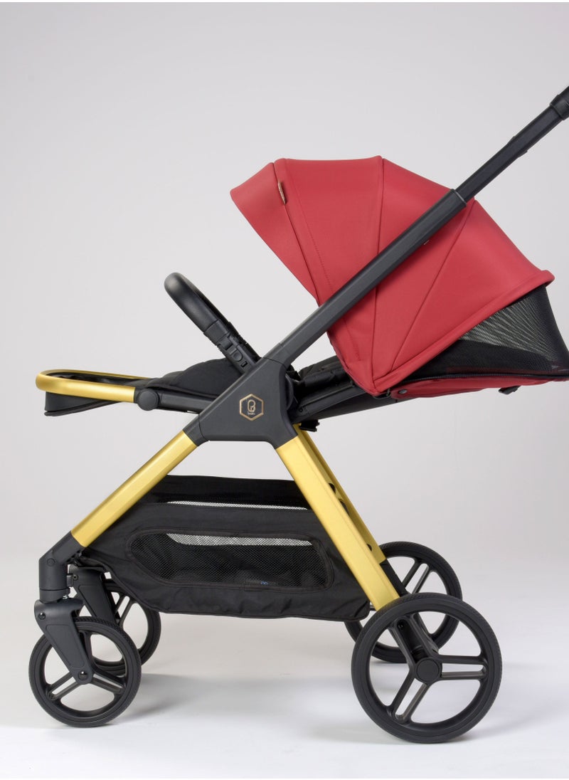 babybus - Fancy stroller Fancy red color - Image 1