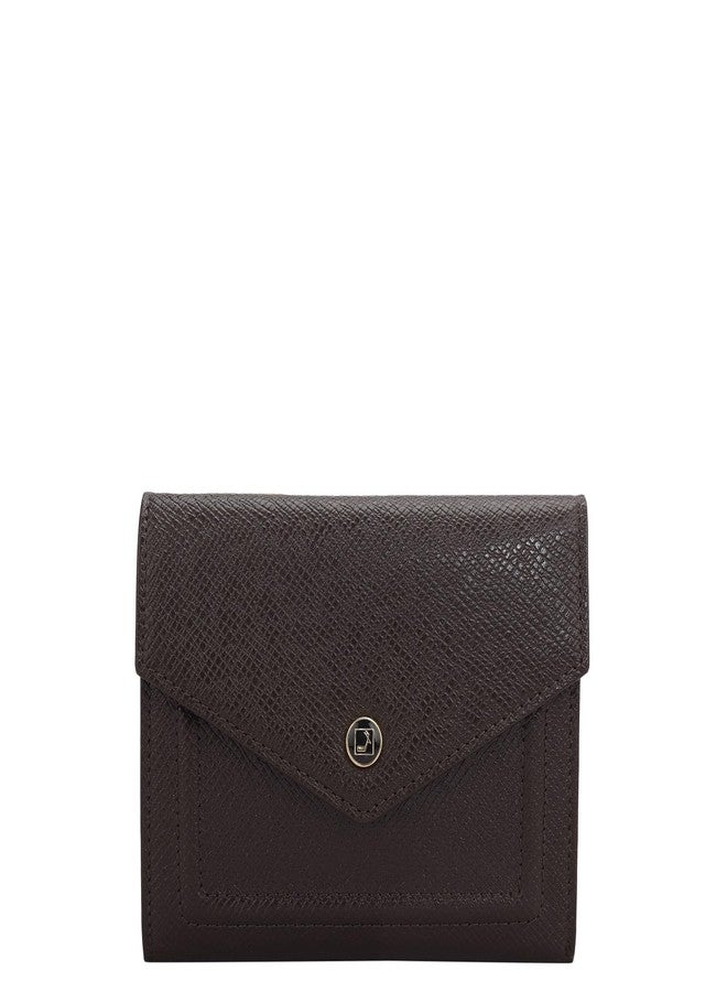 Da Milano Mini Leather Wallet for Women - Brown - Image 1