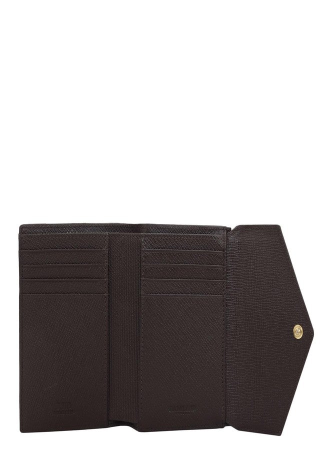 Da Milano Mini Leather Wallet for Women - Brown - Image 4
