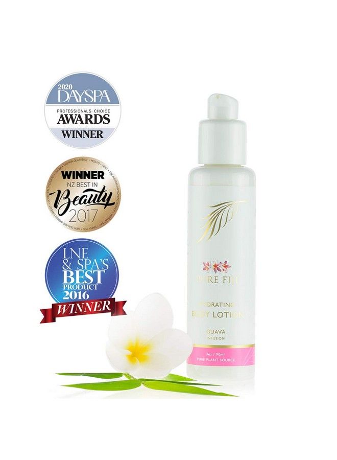 Pure Fiji لوشن مرطب للجسم مرطب عضوي لوشن جوز الهند الطبيعي حجم السفر جوز الهند فيتامين E جوافة 3 أونصات - Image 3