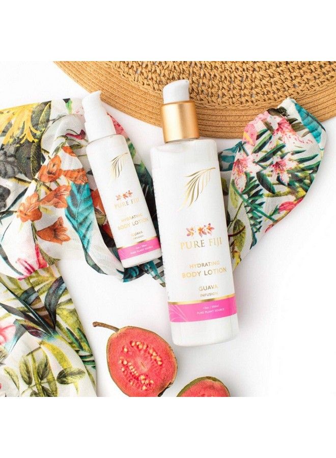 Pure Fiji لوشن مرطب للجسم مرطب عضوي لوشن جوز الهند الطبيعي حجم السفر جوز الهند فيتامين E جوافة 3 أونصات - Image 4