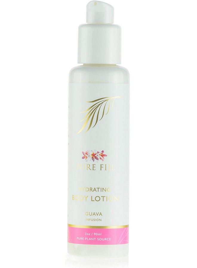 Pure Fiji لوشن مرطب للجسم مرطب عضوي لوشن جوز الهند الطبيعي حجم السفر جوز الهند فيتامين E جوافة 3 أونصات - Image 2