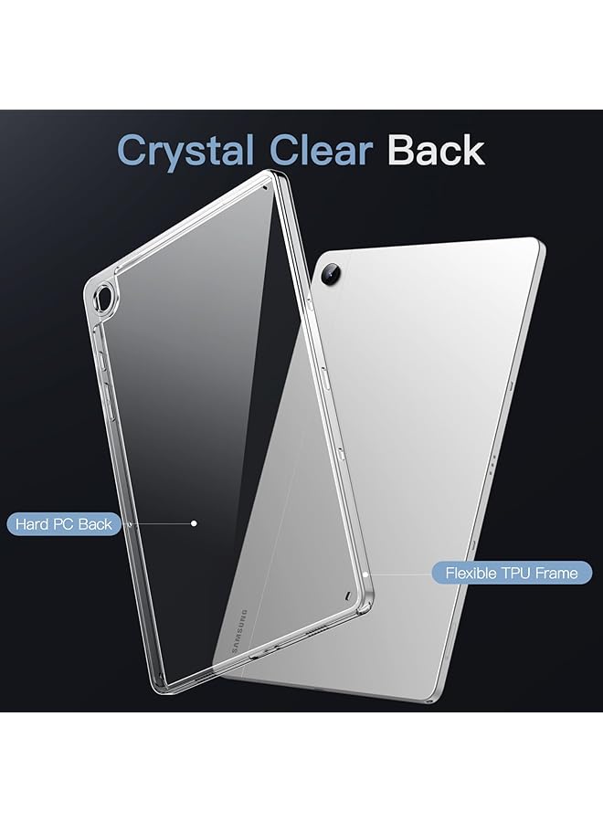 جي تيك جراب شفاف لجهاز Samsung Galaxy Tab A9 Plus A9+ مقاس 11 بوصة، جراب شفاف مقاوم للصدمات ومضاد للاصفرار مع ظهر صلب من مادة البولي كربونات ومصد TPU ناعم شفاف - Image 3