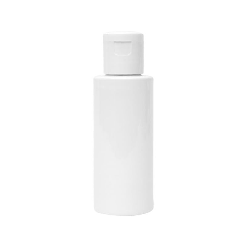 Devinez Round White HDPE Bottle, 50ml (Pack of 4) with White Flip-Top Cap for Serum, Essential Oils, Blends, DIY Skin Care, Cosmetics, Multipurpose Bottle for Home and Travel Purpose - Image 2