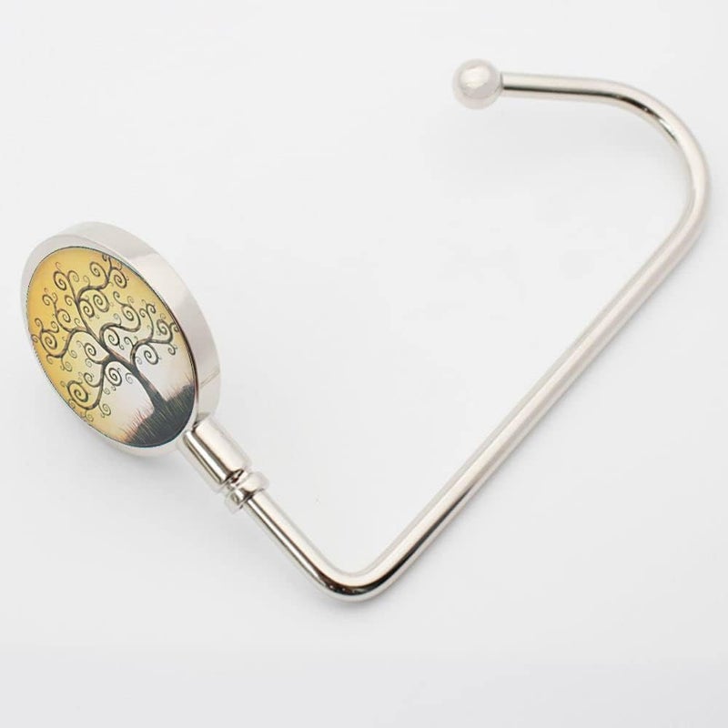 ROFLYER Purse Hook Hanger for Table Bar Handbag Hanger Safer Cleaner Bag Table Hanger with Velvet Pouch (Lucky Tree) - Image 2