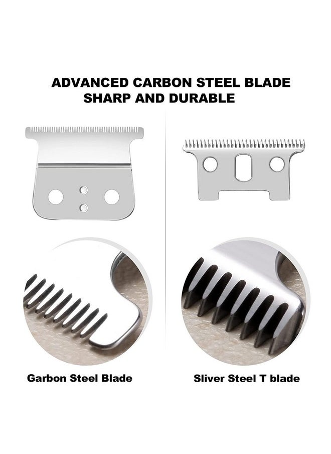 colorski 2 PACK T Outliners Blades Compatible with Andis T Outliners Trimmer, Gtx Trimmer,T Outliners Replacement Blade (sliver steel T blade + sliver steel blade)  - Image 5