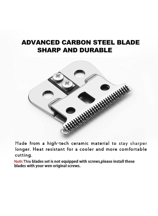 colorski 2 PACK T Outliners Blades Compatible with Andis T Outliners Trimmer, Gtx Trimmer,T Outliners Replacement Blade (sliver steel T blade + sliver steel blade)  - Image 2