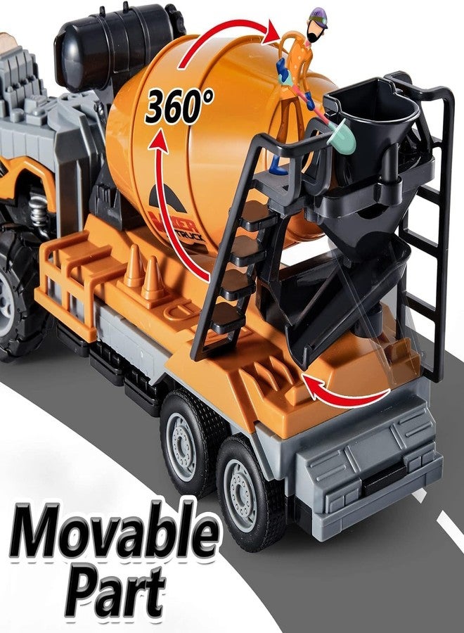 Spindoo 1:43 4WD Diecast Alloy Cement Mixture Dumper Truck Operational Parts, Strong Material, Durable & Engaging Kids Toys for Creative Play (Age 3+) - Image 3