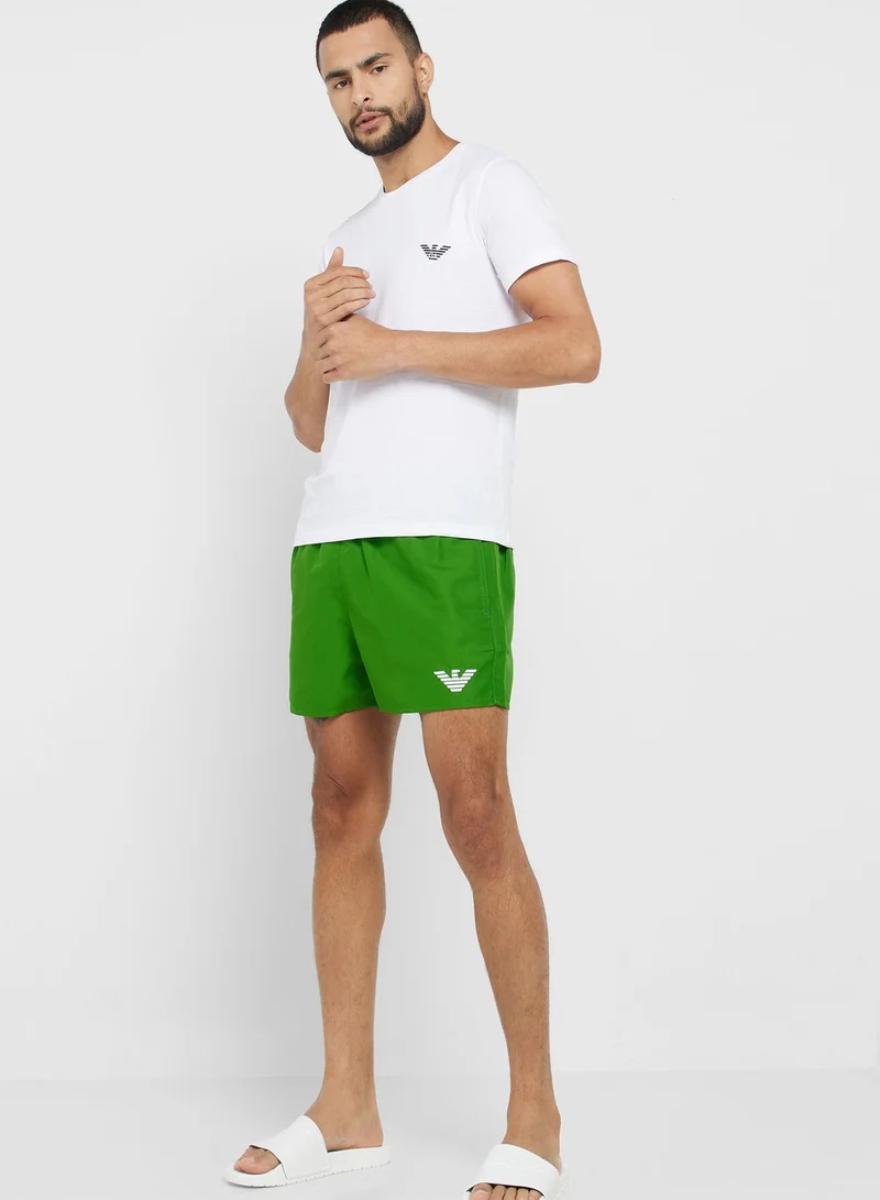 EMPORIO ARMANI Logo Swim Shorts
