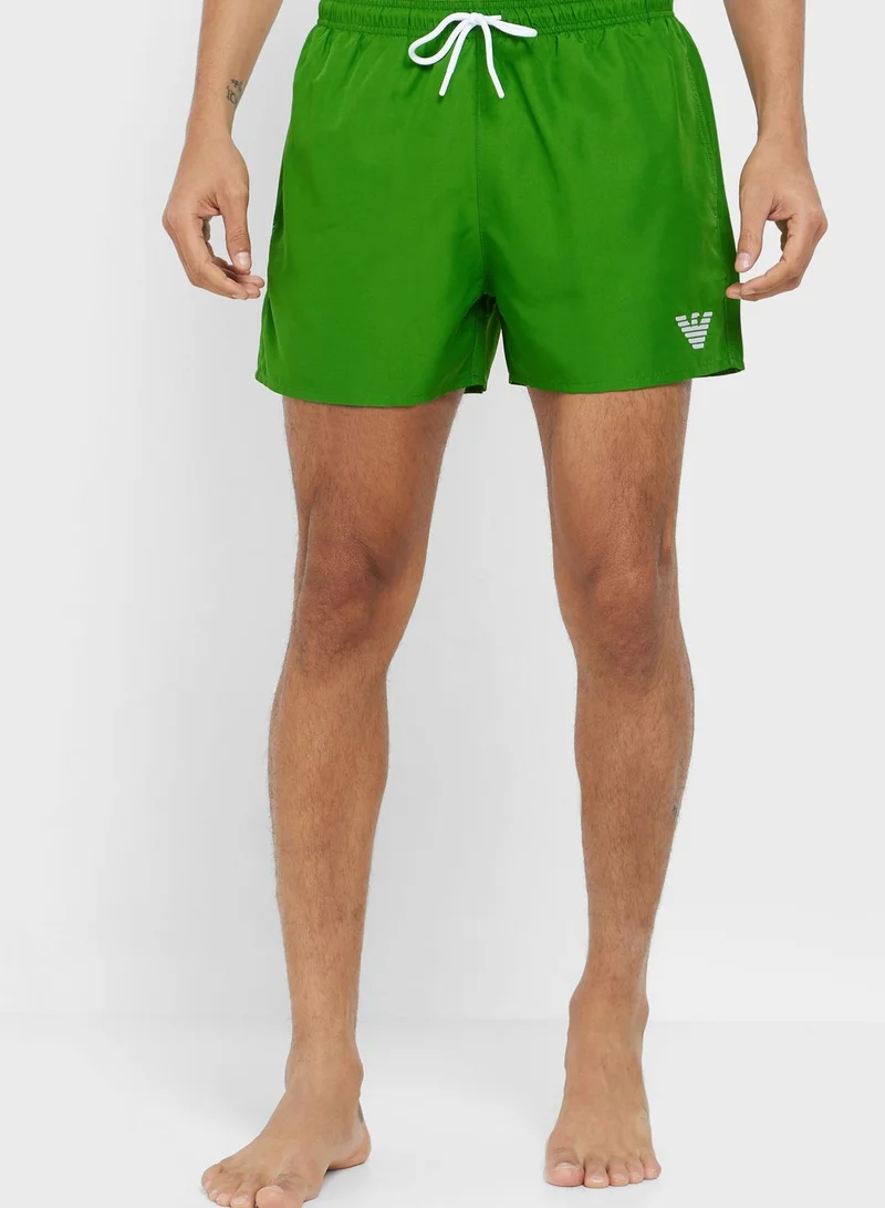 EMPORIO ARMANI Logo Swim Shorts