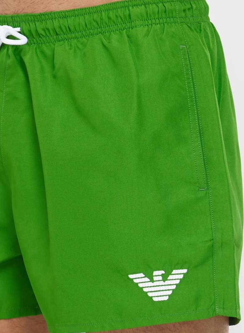 EMPORIO ARMANI Logo Swim Shorts