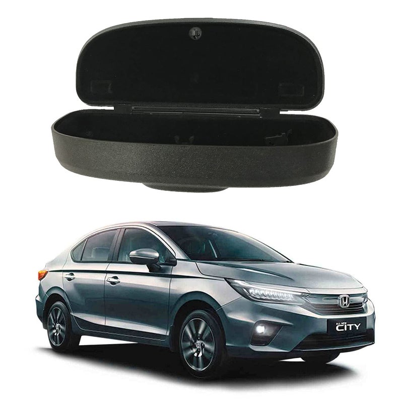 Oshotto حافظة نظارات شمسية أوشوتو مع إغلاق مشبك متوافقة مع هوندا سيتي 2020-2025 (أسود) - Image 1