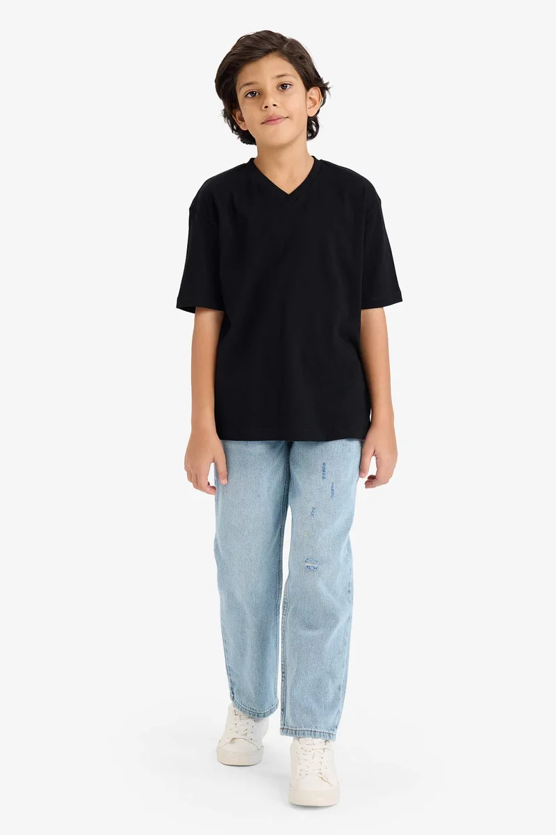 ديفاكتو Regular Fit Short Sleeve T-Shirt