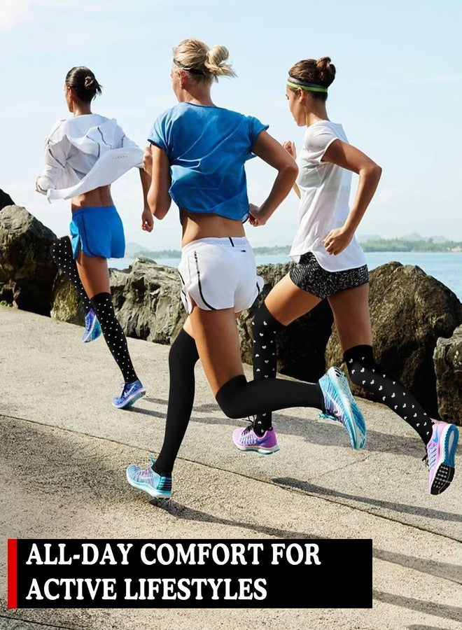 Aoliks Compression Socks for Women & Men 4 Pairs, Best Support for Nurses Running Travel - Image 2
