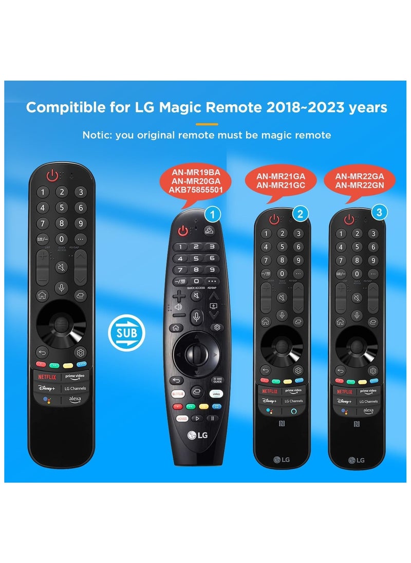XICEN - Magic Remote AN MR22GA Replacement for LG TV Remote with Alexa Voice and Pointer Function Universal for LG Remote Control for LG UHD OLED QNED NanoCell 4K 8K (22GA voice alexa) - Image 1