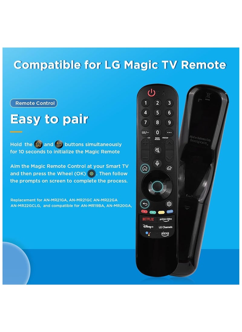 XICEN - Magic Remote AN MR22GA Replacement for LG TV Remote with Alexa Voice and Pointer Function Universal for LG Remote Control for LG UHD OLED QNED NanoCell 4K 8K (22GA voice alexa) - Image 1